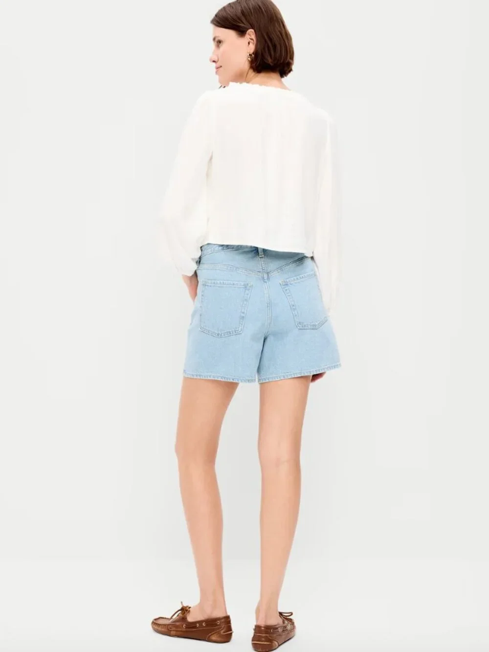 High Waisted Baggy Jean Shorts - Old Navy